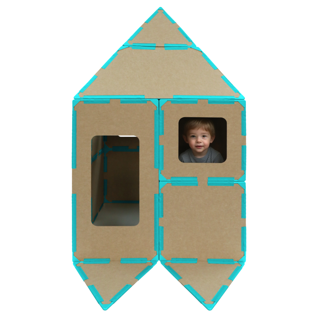 24-Panel Custom Colour Magnetic Playhouse Style A – main product view