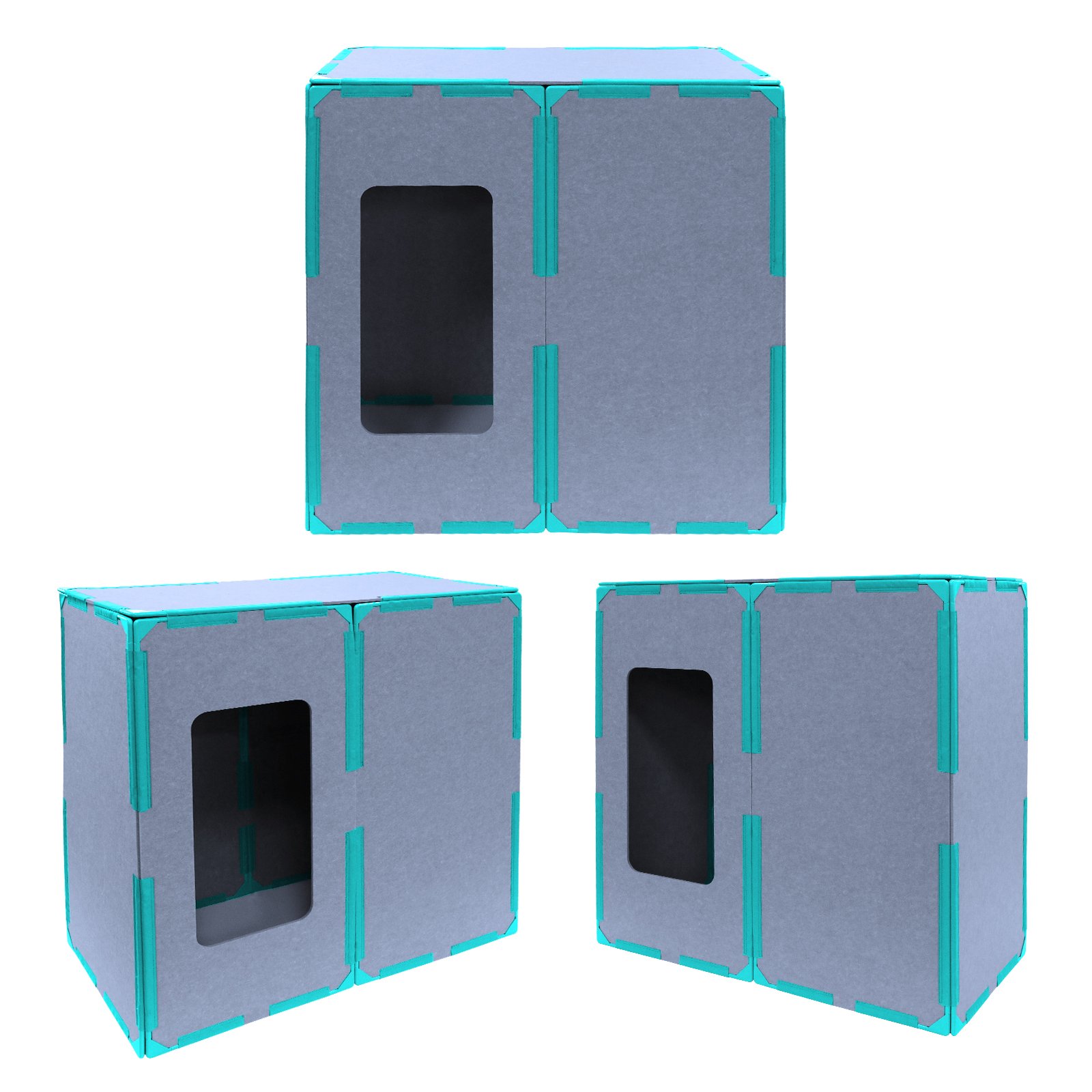 7-Panel Custom Colour Magnetic Playhouse – lifestyle view