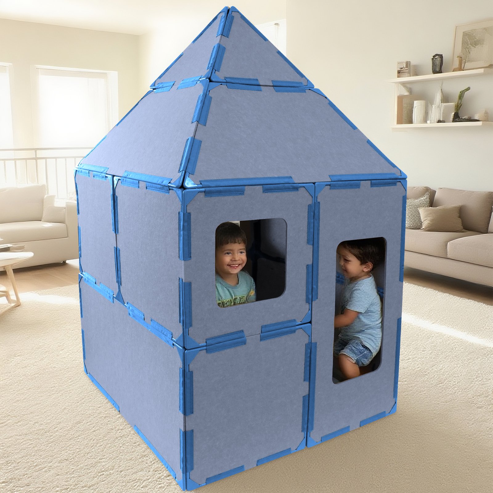 Custom Colour Magnetic Playhouse – 20 Panels – view 3 | PPHouse magnetic playhouse
